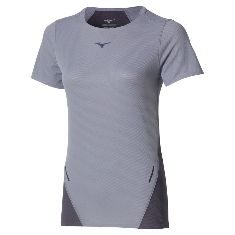 Mizuno Tech Light Dryaeroflow Short Sleeve Tee Quicksilver